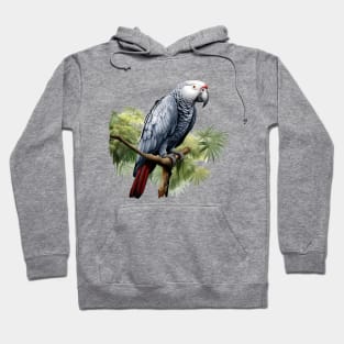 African Grey Parrot Hoodie